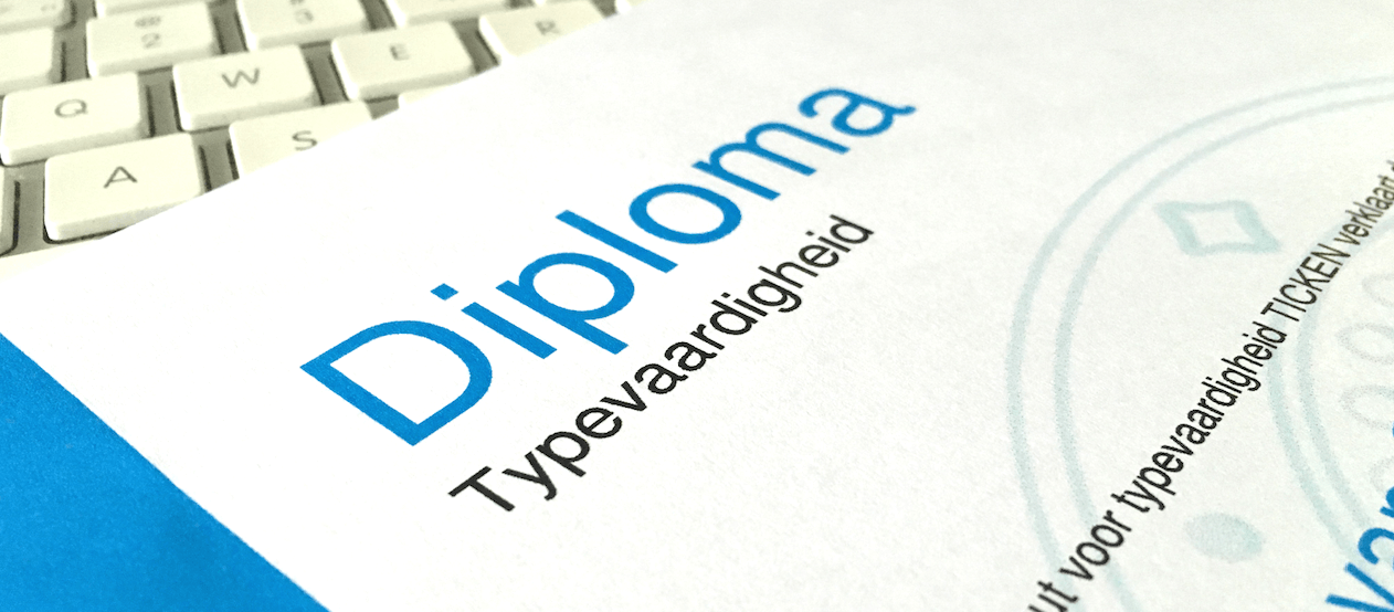 Webshop: examen voor een typediploma